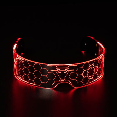 LED-Brille mit bunter Leuchttechnologie