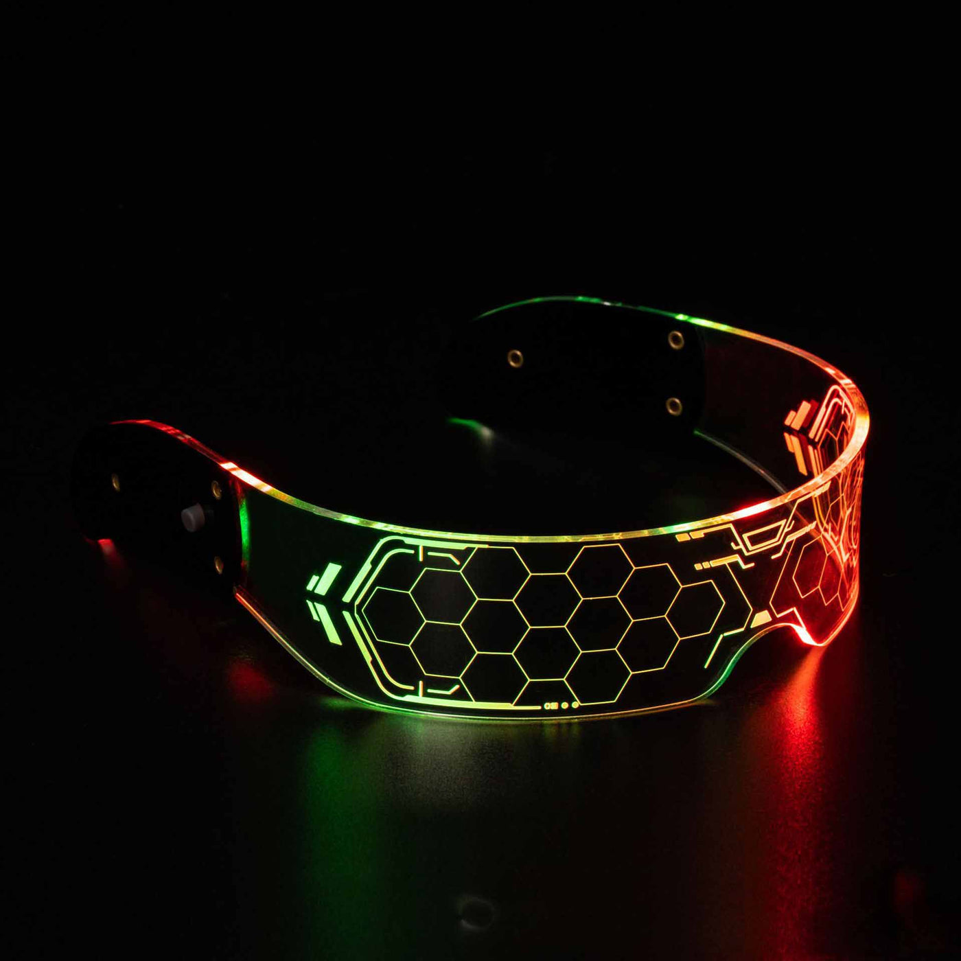LED-Brille mit bunter Leuchttechnologie